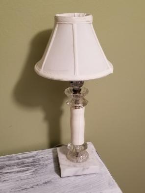 Vintage candle stick lamp