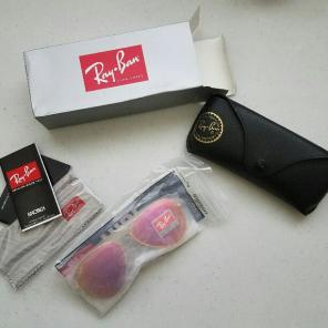 NIB Pink Mirrored Aviator Glasses