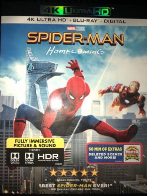 Spider-Man Homecoming (4kHD & Blu-Ray)
