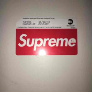 Supreme metro card
