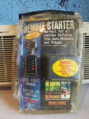 Remote car starter bulldog security