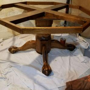 Solid oak card table slash dining table