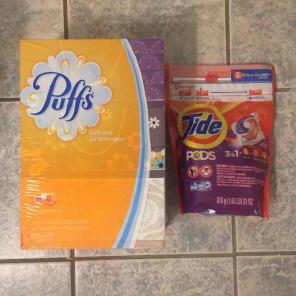 Puffs and Tide Pods