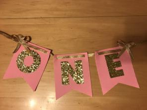 One Year Old High Chair Banner