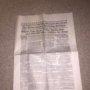 1917 Minnesota Newspaper