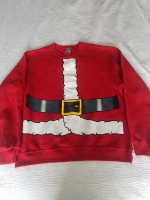 Santa crewneck size med