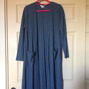LuLaRoe Sarah - Large Pacific Blue