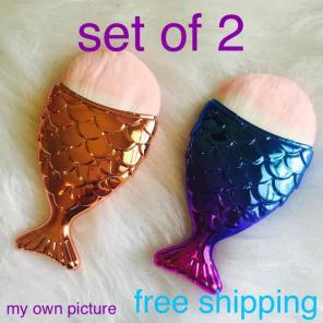 Rainbow and rose gold fish BRUSHES SET