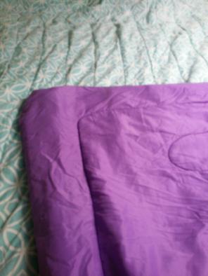 Quilt Cotton 60 x 82" Purple Teal White