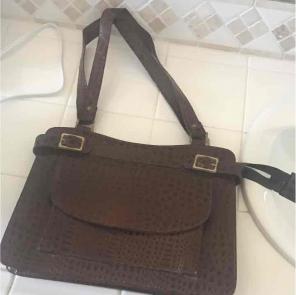 Faux leather purse
