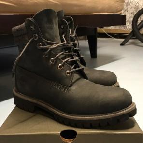 6" Grey Timberland Boots