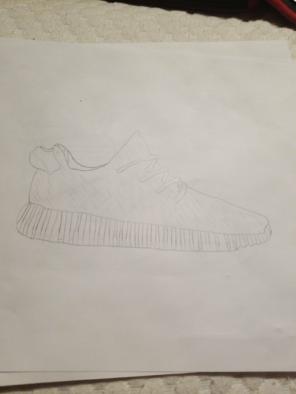 Lowtop yeezy drawing 350 v1