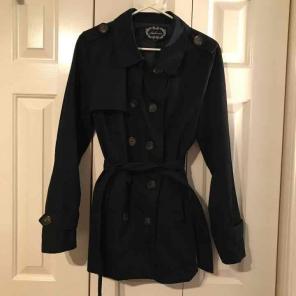 Forever 21 black trench coat.