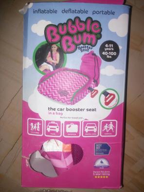 Travel inflatable boster seat