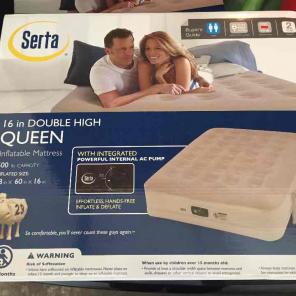 Serta 16” Raised Queen Size Air bed Pump