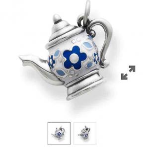 James Avery Enamel TeaPot charm