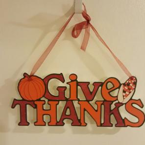 Thanksgiving Door hanging sign