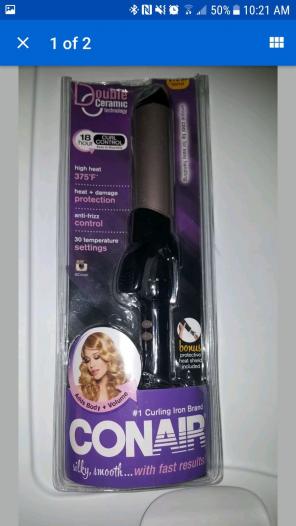 Conair double ceramic curling iron