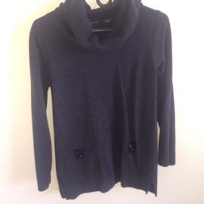 Dark Gray Tunic Sweater