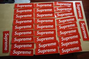 20 Supreme sticker box logo vinyl glossy