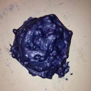2oz blue metallic fishbowl slime