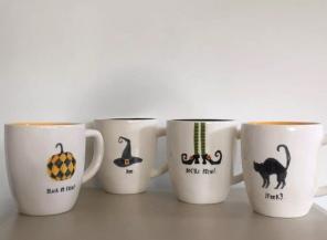 Rae Dunn Halloween Mugs