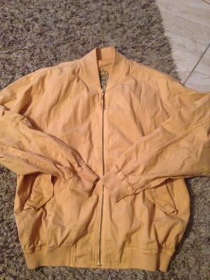 Yellow Tan Bomber Jacket