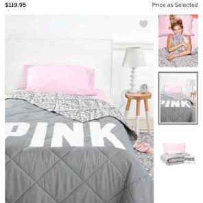 VS PINK Bed in a Bag reversible NEW