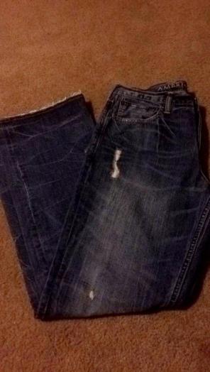 Guys AE Jeans 34/34 & Affliction Shirt L