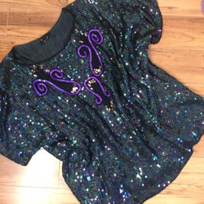 VINTAGE Iridescent Sequin t-shirt