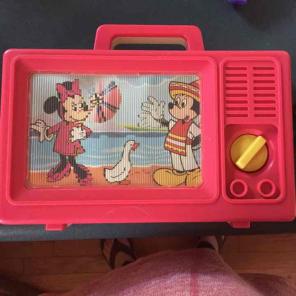 Vintage Mickey Mouse TV music player