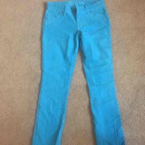 Electric Blue Skinny Corduroys