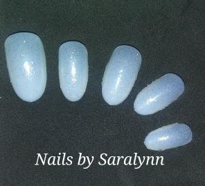 Clear glitter press on nails