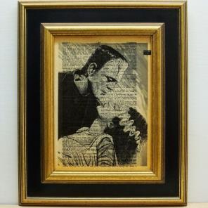 Frankenstein & bride dictionary print