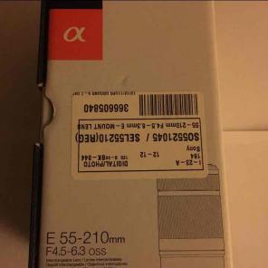 Sony E mount 55-210 Lens