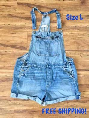 Abercrombie & Fitch overall shorts L