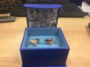 DC Comics Cufflinks Superman Shield