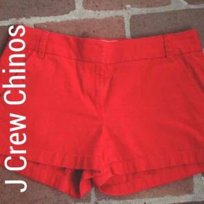 J CREW RED CHINOS SZ MEDIUM