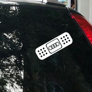 Sticker - Audi Bandaid - White