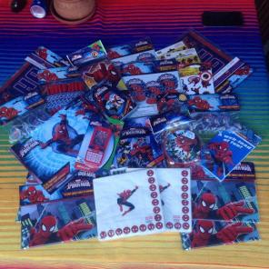 FreeShip!ULTIMATE SPIDER-MAN BDAY SUPPLY
