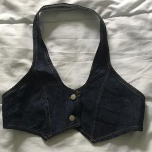 Women's Jean Vest Top