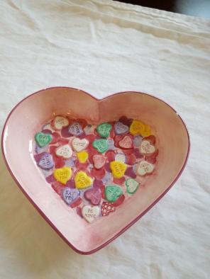 Vintage Valentine's Candy Bowl