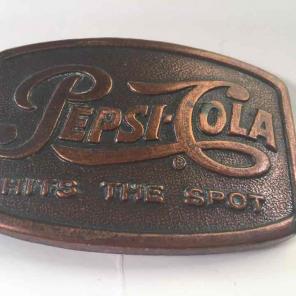 Pepsi Cola Copper over brass belt buckle