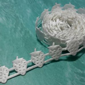 White Strawberry Shaped Trimming