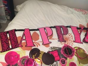 Birthday Sign And Napkins