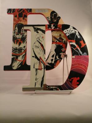 Daredevil logo custom comic letters
