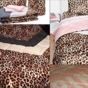 VS PINK bed in a bag Cheetah queen set