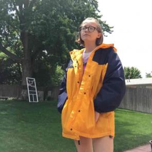 Columbia yellow winter coat