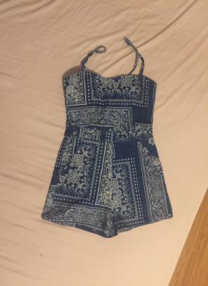 Overall Print Shorts