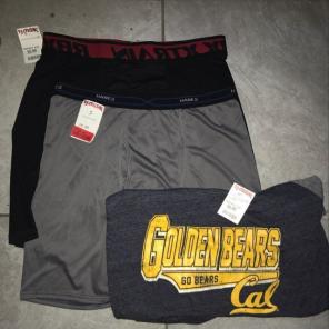 Bundle!! - 2 Boxers, 1 Cal Shirt